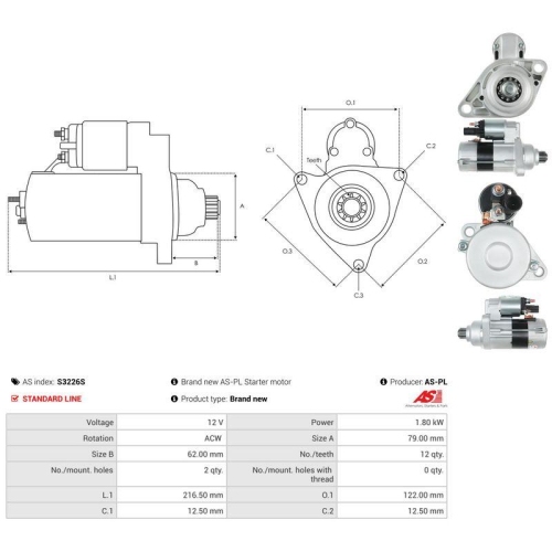 AS-PL Starter AS S3226S