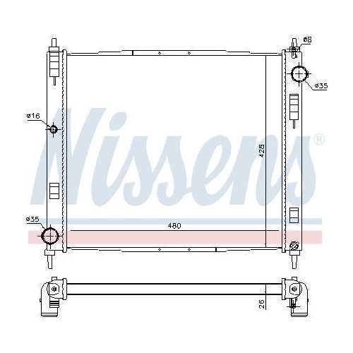 NISSENS K&uuml;hler, Motork&uuml;hlung 68746