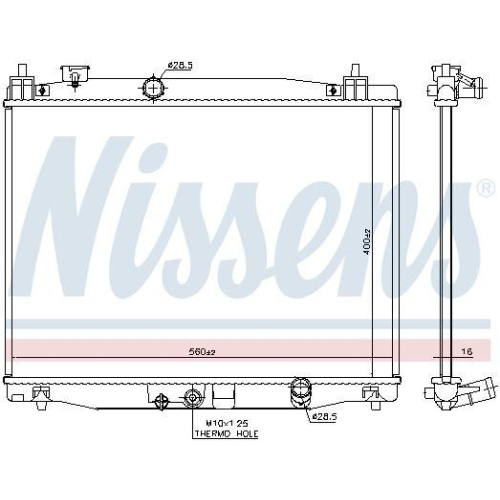 NISSENS K&uuml;hler, Motork&uuml;hlung 606183