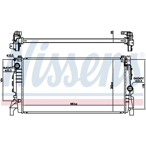 NISSENS K&uuml;hler, Motork&uuml;hlung 606247