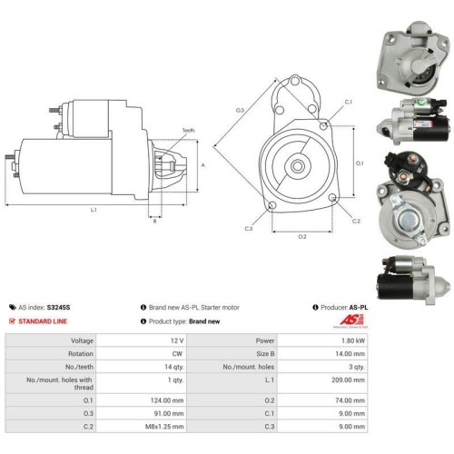 AS-PL Starter AS S3245S