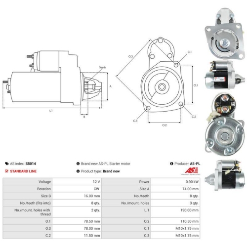 AS-PL Starter AS S5014