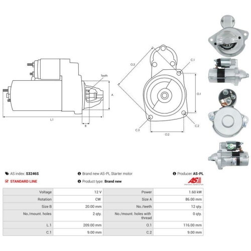AS-PL Starter AS S3246S