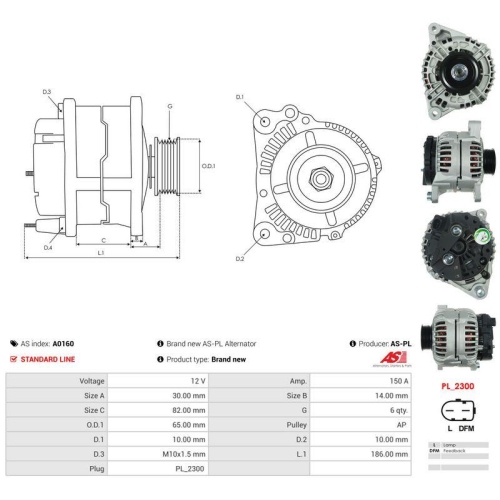 AS-PL Generator AS A0160