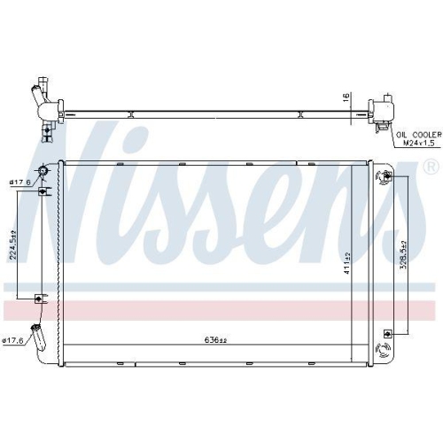 NISSENS K&uuml;hler, Motork&uuml;hlung 606608
