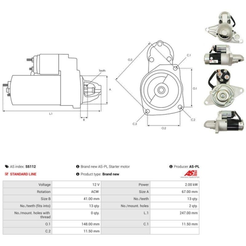 AS-PL Starter AS S5112