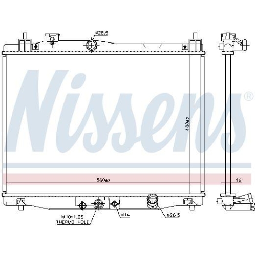 NISSENS K&uuml;hler, Motork&uuml;hlung 606707
