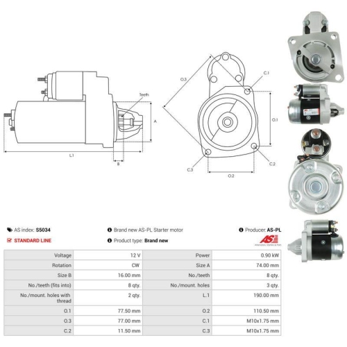 AS-PL Starter AS S5034