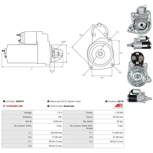 AS-PL Starter AS S5341S