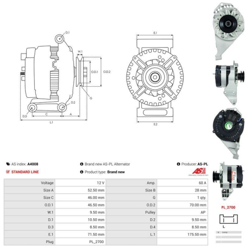 AS-PL Generator AS A4008