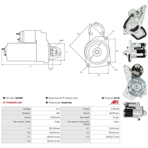 AS-PL Starter AS S5440S