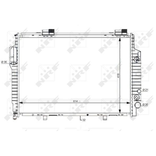 NRF Kühler, Motorkühlung 59111