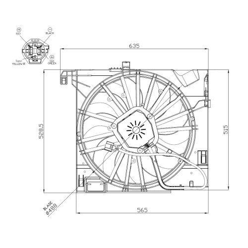 NRF L&uuml;fter, Motork&uuml;hlung 47955