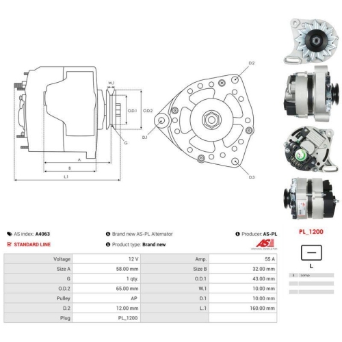 AS-PL Generator AS A4063