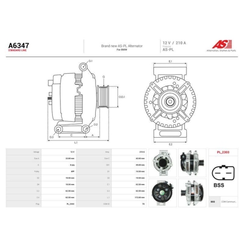 AS-PL Generator AS A6347