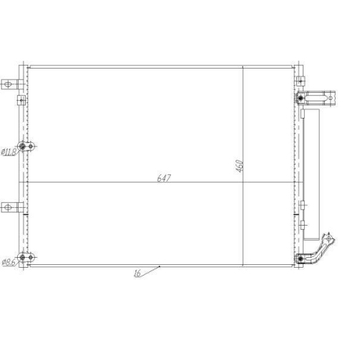 NRF Kondensator, Klimaanlage EASY FIT 350485