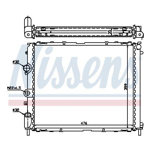 NISSENS K&uuml;hler, Motork&uuml;hlung 63855A