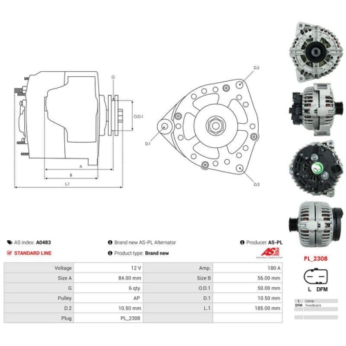 AS-PL Generator AS A0483