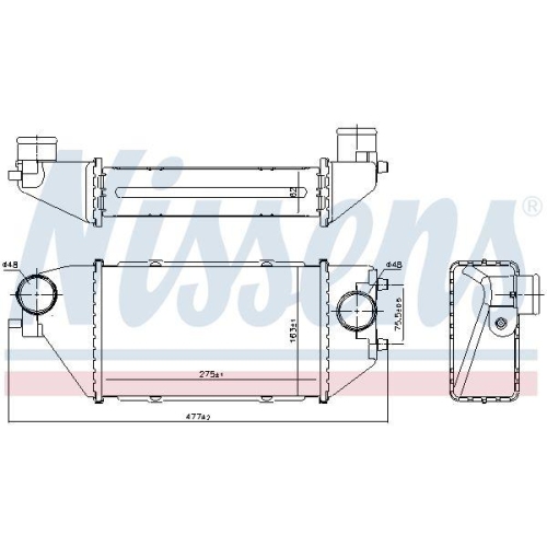 NISSENS Ladeluftk&uuml;hler 96231