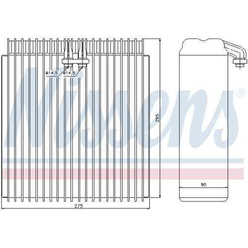 NISSENS Verdampfer, Klimaanlage 92107