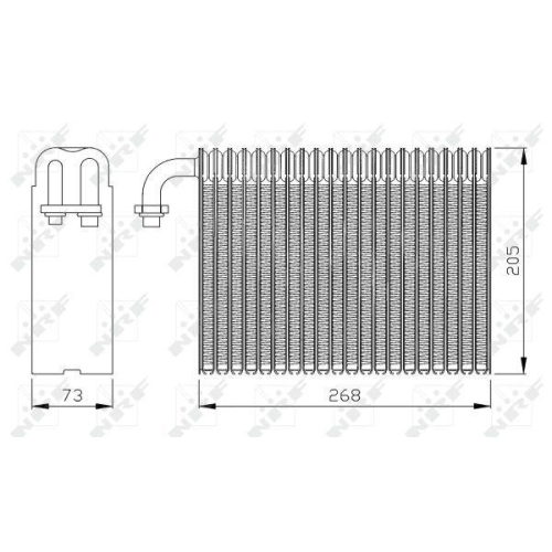 NRF Verdampfer, Klimaanlage 36068