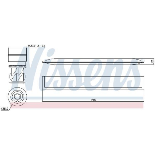 NISSENS Trockner, Klimaanlage ** FIRST FIT ** 95454