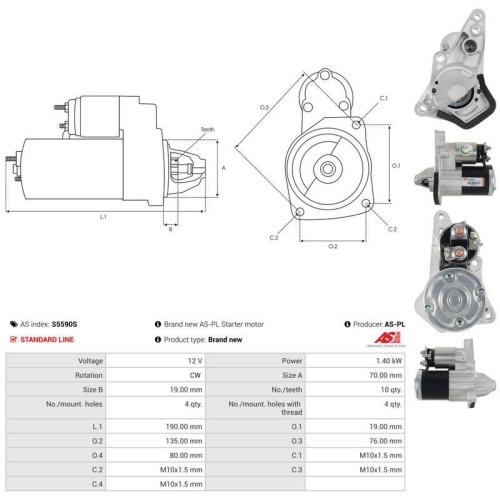 AS-PL Starter AS S5590S