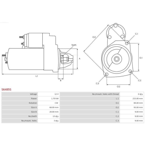 AS-PL Starter Brandneu AS-PL