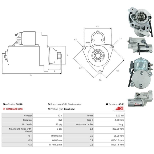 AS-PL Starter AS S6178