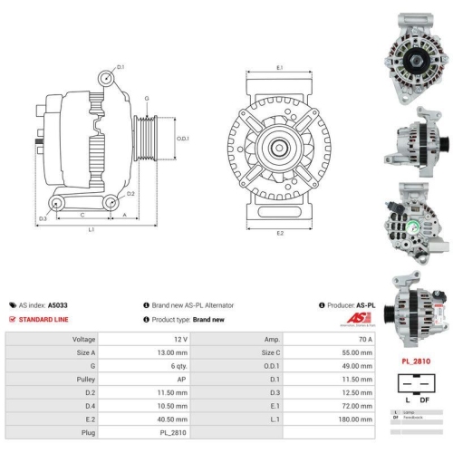 AS-PL Generator AS A5033
