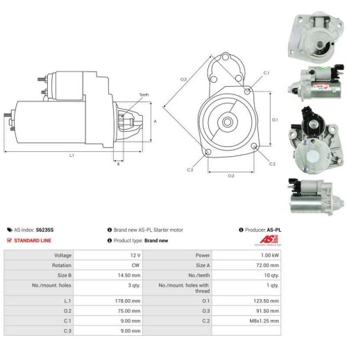 AS-PL Starter AS S6235S