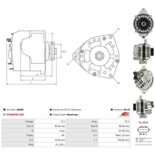 AS-PL Generator AS A5059
