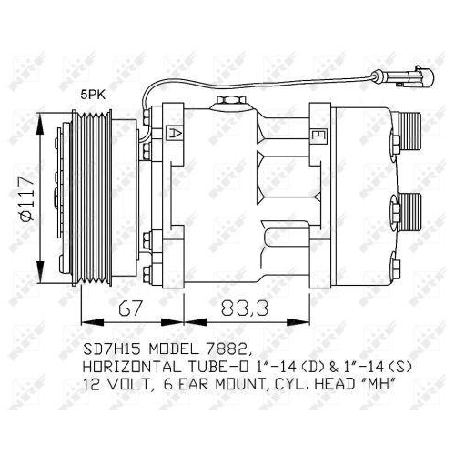 NRF Kompressor, Klimaanlage EASY FIT 32779
