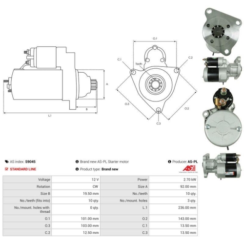 AS-PL Starter AS S9045