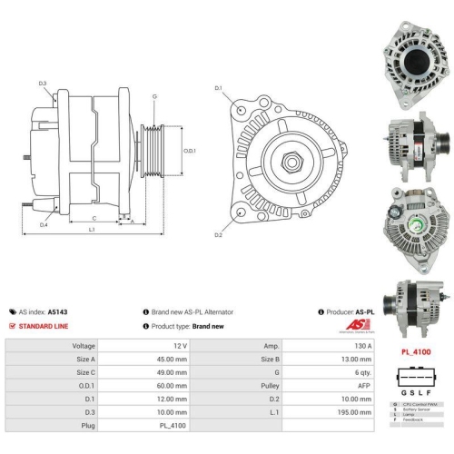 AS-PL Generator AS A5143