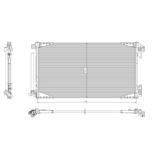 NRF Kondensator, Klimaanlage EASY FIT 350455