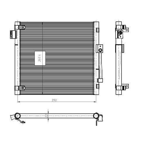 NRF Kondensator, Klimaanlage EASY FIT 350447