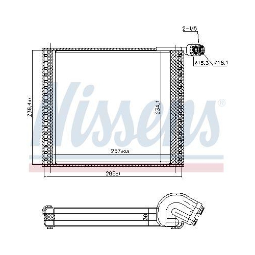 NISSENS Verdampfer, Klimaanlage 92338
