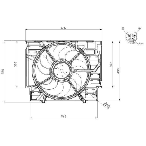 NRF Lüfter, Motorkühlung 47960