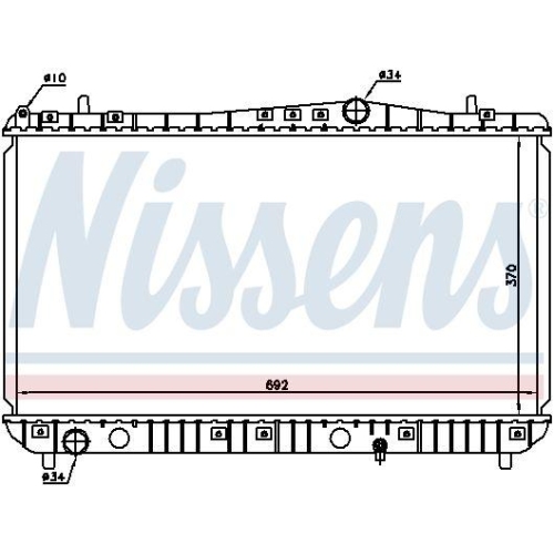 NISSENS K&uuml;hler, Motork&uuml;hlung 61664