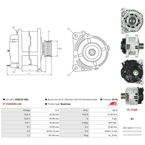 AS-PL Generator AS A3051(P-INA)