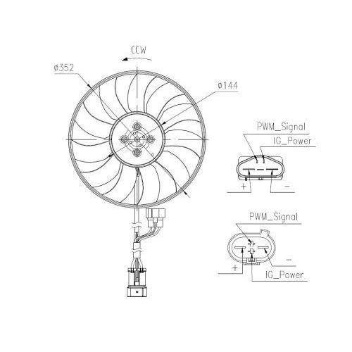 NRF Lüfter, Motorkühlung 47969