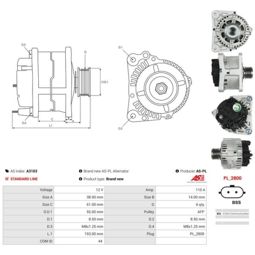 AS-PL Generator AS A3103