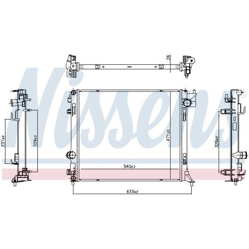 NISSENS K&uuml;hler, Motork&uuml;hlung 607087