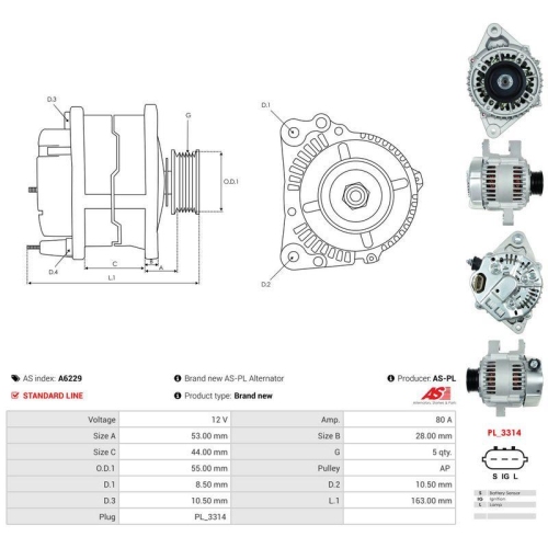 AS-PL Generator AS A6229
