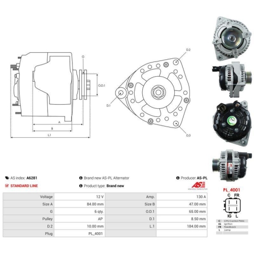 AS-PL Generator AS A6281