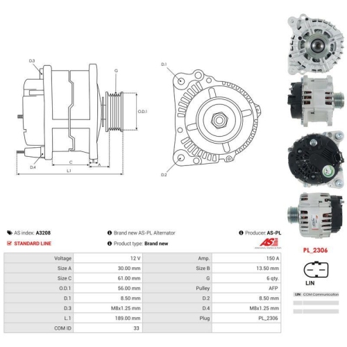 AS-PL Generator AS A3208