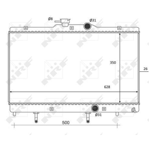 NRF Kühler, Motorkühlung 59078
