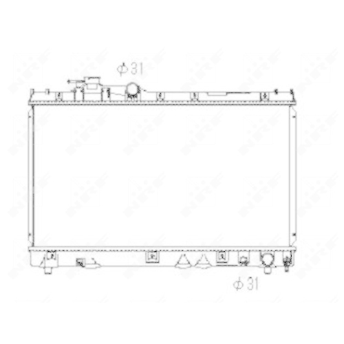 NRF Kühler, Motorkühlung 53352