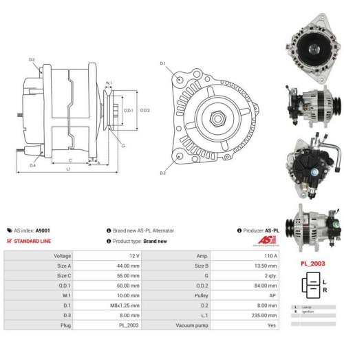 AS-PL Generator AS A9001